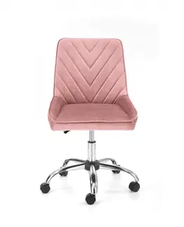 Kancelářské židle HALMAR Kancelářská židle Rinno růžová