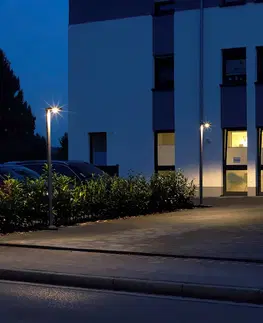 Pouliční osvětlení Albert Leuchten Sloupové světlo LED 866 z hliníku, antracitová barva
