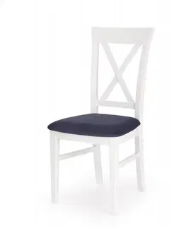 Židle HALMAR Jídelní židle Bergem bílo-šedá
