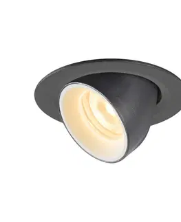 LED podhledová svítidla SLV BIG WHITE NUMINOS GIMBLE XS zápustné stropní svítidlo černé/bílé 3000 K 55° 1005838