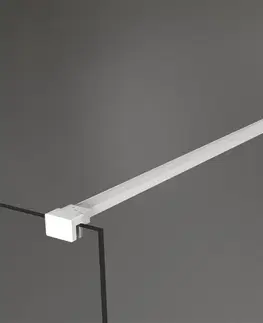 Sprchové zástěny MEXEN/S KIOTO samostatně stojící sprchová zástěna 100 x 200, transparent/bílý vzor 8 mm, bílá 800-100-002-20-97