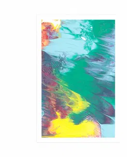 Abstraktní a vzorované Plakát abstrakce v pastelových barvách