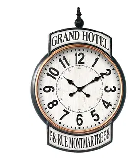 Hodiny Kovové nástěnné hodiny Grand Hotel - 62*6*93 cm Clayre & Eef 5KL0216