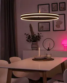 Chytré osvětlení PAUL NEUHAUS Q-VITO, LED závěsné svítidlo, Smart Home, průměr 59cm ZigBee 2700-5000K PN 8411-13