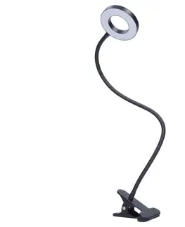 Lampy   WO66-B- LED Stm. stolní lampa s klipem LED/8W/230V 3000/4000/5000K černá 