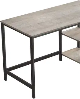 Psací stoly Psací stůl Vasagle Braiden šedý