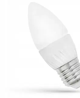 Žárovky Spectrum LED LED žárovka svíčka E-27 230V 6W studená bílá