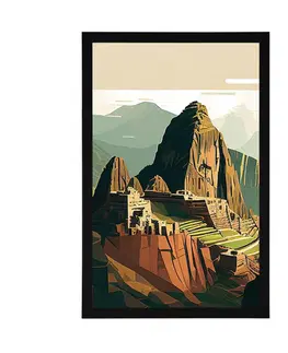Hory Plakát skvostné Machu Picchu