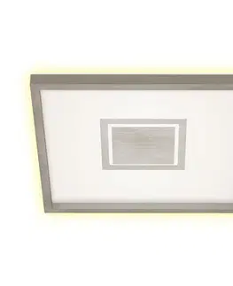 LED stropní svítidla BRILONER Svítidlo LED panel, 42,3 cm, 3000 lm, 22 W, matný nikl BRI 7367-112
