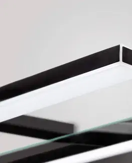 Nástěnná svítidla Ebir Zrcadlové světlo Esther 2 LED, matně černé, 50 cm