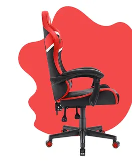 Herní křesla Dětská hrací židle HC - 1004 červená
