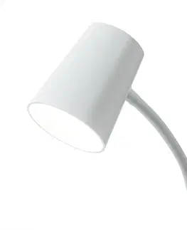 Stolní lampy a lampičky s klipem Lindby Stolní lampa LED Lindby Ailina, objímková patice, bílá