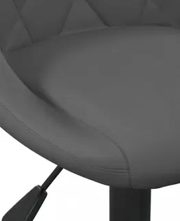 Jídelní sety Otočná jídelní židle 2 ks samet / kov Dekorhome Černá
