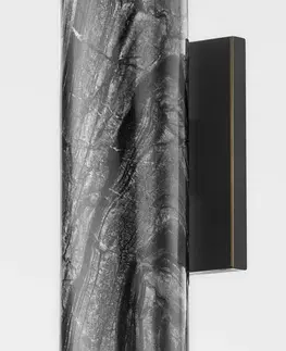 Designová závěsná svítidla HUDSON VALLEY závěsné svítidlo PREDOCK ocel/mramor černá LED 23W 2700K stmívatelné 9145-BBR-CE