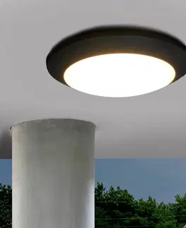 Venkovní stropní osvětlení Fumagalli LED venkovní stropní světlo Berta, černé, CCT