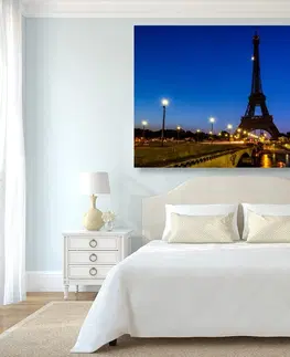 Obrazy města Obraz Eiffelova věž v noci