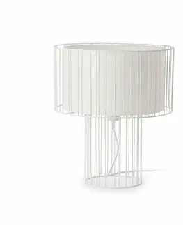 Designové stolní lampy FARO LINDA bílá stolní lampa