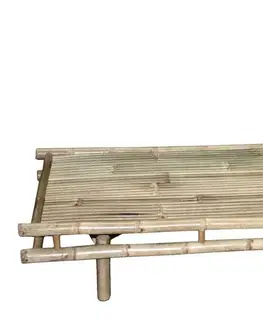 Zahradní sestavy Přírodní bambusové lehátko Chair Bamboo - 210*80*28cm Chic Antique 40035200 (40352-00)