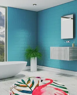 Koupelnové předložky L'essentiel Koupelnový kobereček PLAMEŇÁK kruh 140 cm vícebarevný