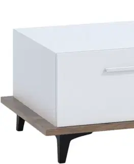 Konferenční stolky ARTBm Konferenční stolek BOX-03 Barva: craft tobaco / bílá / černá