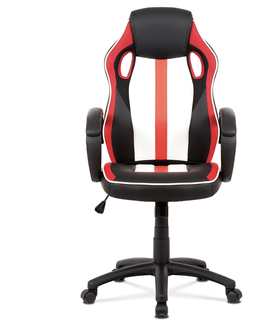 Kancelářské židle Kancelářská židle FENCER, červená/černá/bílá