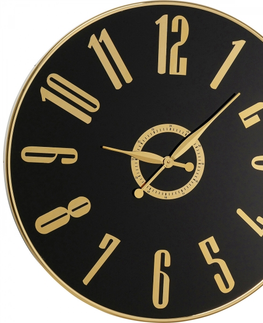 Nástěnné hodiny KARE Design Nástěnné hodiny Casino - černá, Ø76cm
