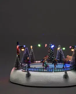 Vánoční vnitřní dekorace Konstsmide Christmas LED dekorační světlo vlak Musik, USB baterie