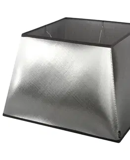 Svítidla Stříbrno-černé stínidlo Azzuro square - 40*40*26,5cm/ E27 Collectione 8500416217150 LS15015