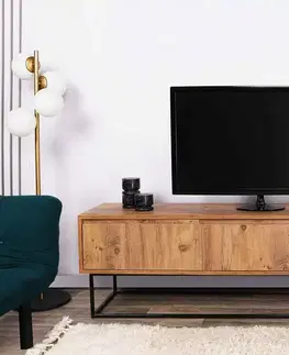 TV stolky Sofahouse Designový TV stolek Olesia 180 cm vzor ořech