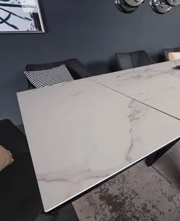 Jídelní stoly LuxD Roztahovací keramický stůl Callen 180-220-260 cm šedý