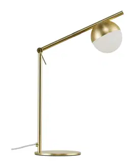 Stolní lampy ve skandinávském stylu NORDLUX stolní lampa Contina 5W G9 mosaz opál 2010985035