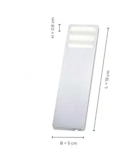 Přisazená nábytková svítidla PAUL NEUHAUS LED skříňková svítidla, hliník, hranaté, design 3000K PN 1120-95-2