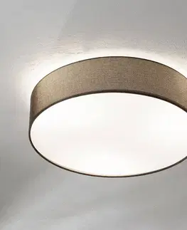 Stropní svítidla EGLO Hnědé textilní stropní světlo Pasteri 57 cm