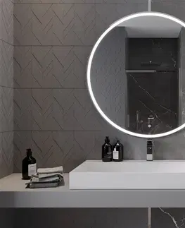Koupelnová zrcadla MEXEN Gobi zrcadlo s osvětlením 100 cm, LED 6000K, 9801-100-100-611-00