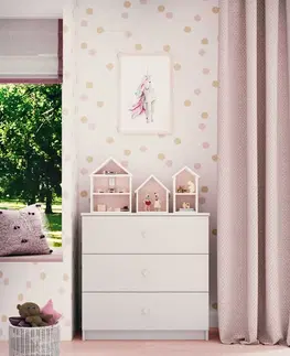 Dětský nábytek Kocot kids Komoda Babydreams 80 cm bílá