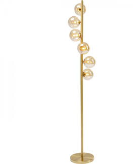 Moderní stojací lampy KARE Design Stojací lampa Scal Balls  - mosaz, 160cm
