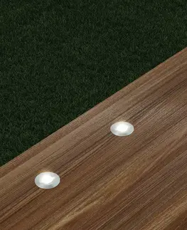 Nájezdová svítidla Lindby Lindby Gracelle LED podlahové světlo, 3 ks kulaté