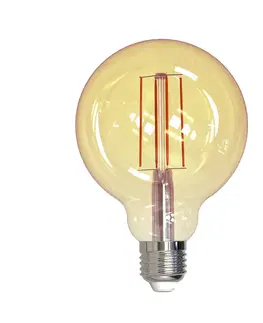 Stmívatelné LED žárovky Müller-Licht Müller Licht LED globe E27 9W 820 filament zlatá