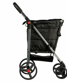 Nákupní tašky a košíky Rolser Skládací nákupní vozík na kolečkách Basket Polar 4Big, černá