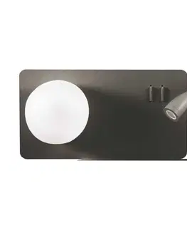 Svítidla Ideal Lux Ideal Lux - LED Nástěnné bodové svítidlo BOOK 1xG9/28W + LED/3W/230V černá 