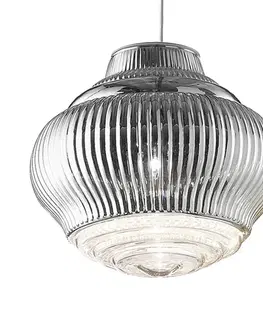 Závěsná světla Ailati Závěsné svítidlo Bonnie 130 cm stříbrná metalíza