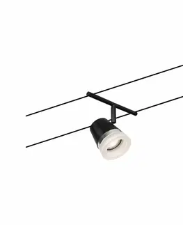 Svítidla pro lankové osvětlení PAULMANN Lankový systém Cone spot GU5,3 max. 10W 12V černá mat/chrom