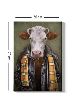 Obrazy Wallity Obraz na plátně Cow portrait 50x70 cm