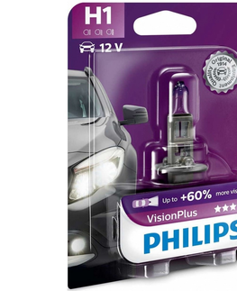 Žárovky Philips Autožárovka Philips VISION PLUS 12258VPB1 H1 P14,5s/55W/12V 3250K 