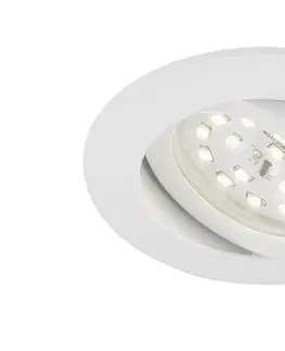 Bodovky do podhledu na 230V BRILONER LED vestavné svítidlo, pr. 8,2 cm, 5 W, bílé BRI 7209-016