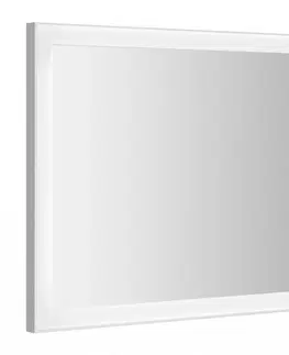 Koupelnová zrcadla SAPHO FLUT zrcadlo s LED podsvícením 1200x700, bílá FT120