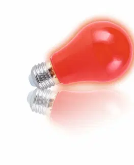 LED žárovky HEITRONIC LED žárovka A60 červená E27 4W 17042