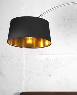 Svítidla LuxD 17035 Stojanová lampa SHAPE černo zlatá