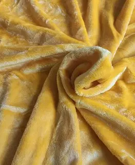Prostěradla Jahu Prostěradlo Mikroplyš žlutá, 90 x 200 cm