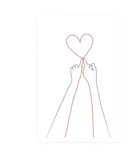 Motivy z naší dílny Plakát spojení dvou srdcí
